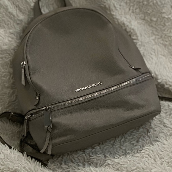 KORS Michael Kors Gray Minimalist Backpack - Picture 1 of 2